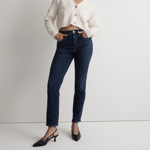 Madewell Gray Curvy Perfect Vintage Jean - Picture 1 of 6